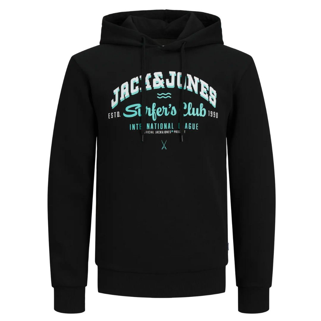 J&J Crni Muški Duks JJELOGO SWEAT HOOD